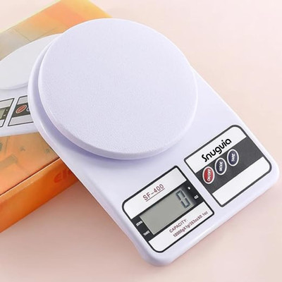 SNUGVIA Digital 10Kg Weight Scale Kitchen Measuring for Fruits& Vegetable Weighing Scale Weighing Scale(White)