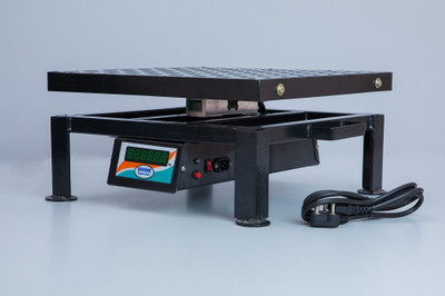 SHINE DIGITAL SCALE Poultry Table Top Scale 300 KG X 5GM Pan Size - 450x450 MM MS Top Weighing Scale(Black)