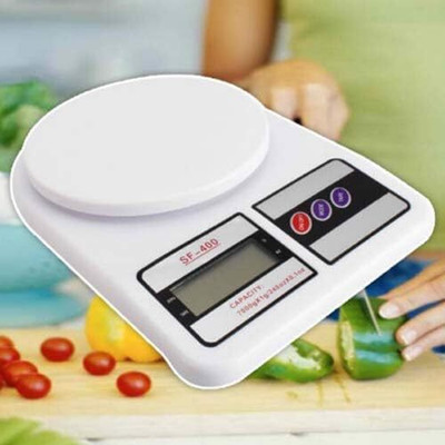 Triouz Enterprises 10 kg Digital Kitchen Scale Balance Multi-purpose weight measuring machine Weighing Scale(White)