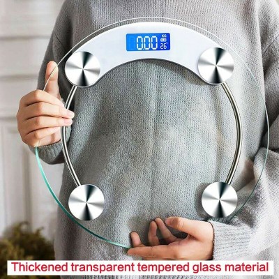 SMIC Transport Digital Adult Weighing Scale Round Dial Weighing Scale(Transparent)