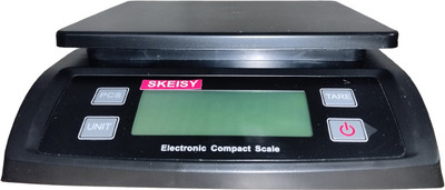 Skeisy SF-802- MACHINE WITH CAPACITY UPTO 30KG TO 1GM (WHITE)(STEEL) Weighing Scale(Black)