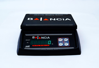 Skeisy BALANCIA-30KG DOUBLE DISPLAY KITCHEN SCALE CAPACITY 30KG/1GM WITH CHARGER Weighing Scale(Black)