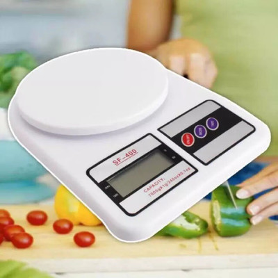 OMAAYAA Household Multipurpose Portable Electronic Digital Weighting Scale(10Kg) Weighing Scale(White)