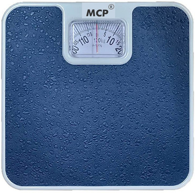 MCP Healthcare Analog Mechanical Weighing Scale with Anti-slip Surface Analogue ( 120kg ) Weighing Scale(Blue)