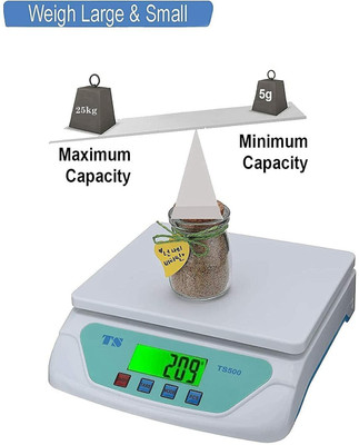 SELMEZ 30kg Kitchen Weight Scale Machine With LCD Display (Black) Weighing Scale(Black)
