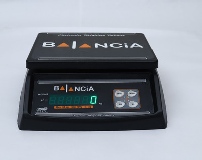 MSNL BALANCIA MACHINE CAPACITY 30KG TO 1GM WITH DUAL DISPLAY AND RECHAREABLE BATTERY. Weighing Scale(Black, Black)