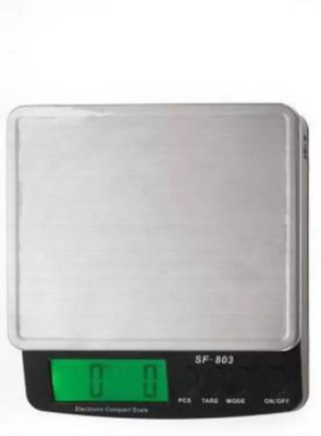 SELMEZ SF-803 Black steel plat weight machine for kitchen 30kg Weighing Scale(Black)