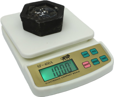 MSNL SF-400A MINI KITCHEN SCALE POWER UP 10KG-1GM-WITH AA BATTERY Weighing Scale(Off-White)