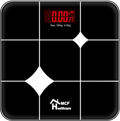 MCP Healthcare Red Led weinging Scale Weighing Scale(Black)