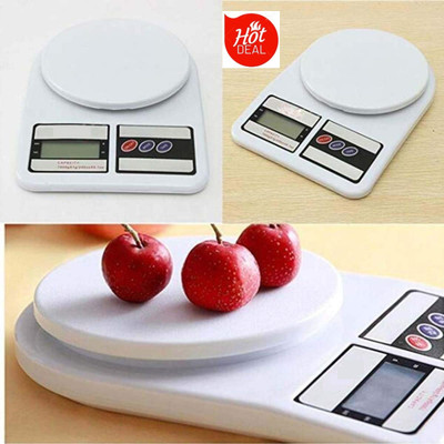 My Machine Kitchen Scales Digital Food Scale High Precision Electronic Scale SF400 10kg Weighing Scale(White)