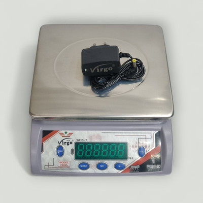 Virgo -EZ2L Stainles Steel Heavy-Duty Digital Scale | 30Kg Capacity In Box Charger Weighing Scale(SS GRAY)