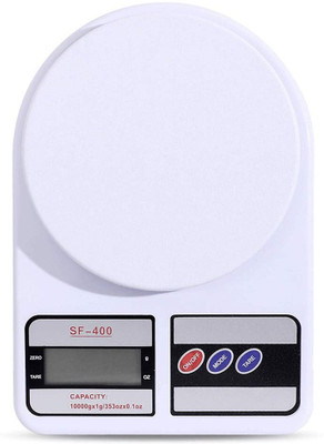 PLERIZA Weight Machine 10kg Scale Digital For Shop vajan kata sabzi jewellery scale Weighing Scale(White)