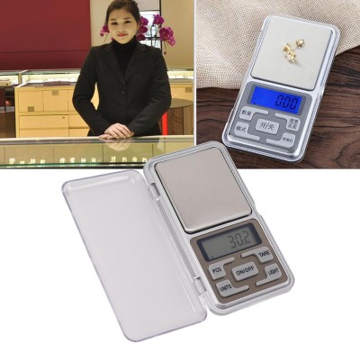 Jexix Mini Electric Electronic Pocket Weight Scale-Silver Weighing Scale(Silver)