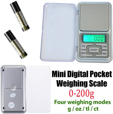 Pockett High Quality Electronic Digital Professional Mini Scale A100 Weighing Scale Weighing Scale(Siver)