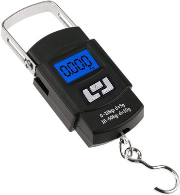 Buyer Choice Portable Digital Weighing Scale For Luggage Suitcase And Bag For Flight & Travel Weighing Scale(Digital LED Screen with Weighing capacity of 50Kg,Black)