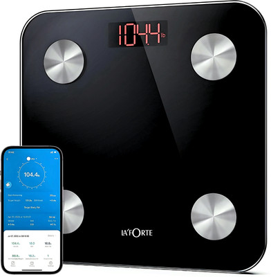 LA'FORTE Smart Digital Weighing Scale Weighing Scale(Black)