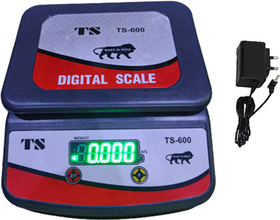 INDICUL 30kg weighing scale with 40 hour battery backup with double display Weighing Scale(Grey)