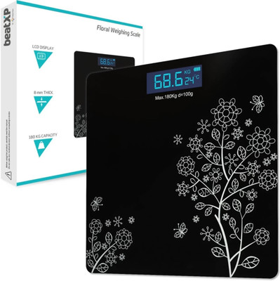 BathroomScale Digital Weight Scale: Your Smart Partner for a Healthy Weight Weighing Scale(Black)