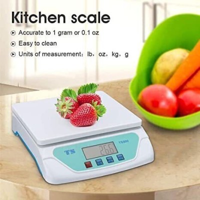 SELMEZ Portable Electronic SF550 Food Grocery Weight Machine with 30kg capacity (Black) Weighing Scale(Black)