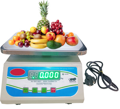 ACU-CHECK Electronic Compact Scale Digital Kitchen Weighing Scale 30kg 1g Electronic Scale Weighing Scale(Gray)