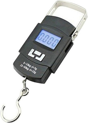 Hanging Digital Luggage Weighing Scale For Flights And Travel AHab136 Weighing Scale(Black)