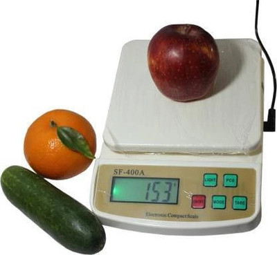 kk impex Electronic Digital 1Gram-10 Kg Weight Scale WS190_White Weighing Scale(White)