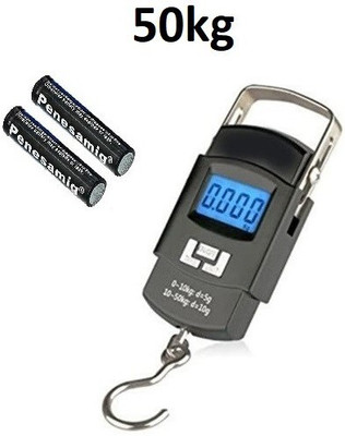 Westbrook Digital Hanging Scale, LCD Screen 50kg weight capacity, green backlight SC1 Weighing Scale(Multicolor)