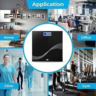 ABHIGAMYAH FAT LOS BATHROOM SCALE PACK OF 1 Weighing Scale(Black)