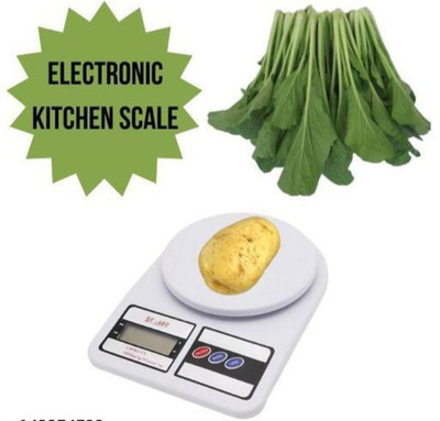 FSTYED Electronic Weight Machine With Digital LCD Display Mini Weighting Scale 10kg Weighing Scale(White)