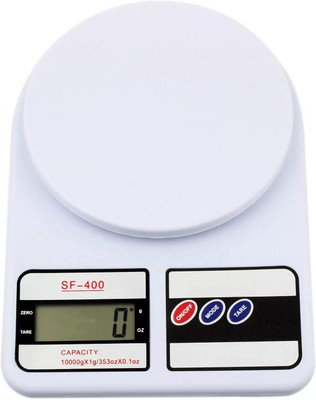 UNC GLOBAL Multipurpose Digital Electronic Weighing Machine Scale with Backlit LCD Display Weighing Scale(White)
