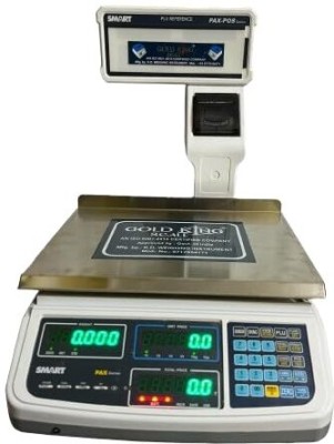 Goldkingscale Price Computing and Receipt Printing Weight Machine- 15/30kg Weighing Scale(Black)