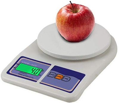 NURIOR Kitchen Weighing Machine/Food Scale for Health Fitness Shop,Home Baking& Cooking Weighing Scale(White)