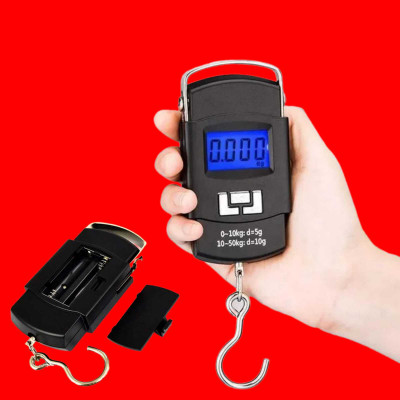 AirSoft Scale For Flights, Compact And Reliable Travel Luggage Scale Digital Display CH Weighing Scale(Black)