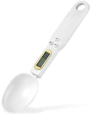 DZOVAG Accurate Electronic Digital Spoon Scale Weight 500/0.1 gm, Measuring Tool Weighing Scale(White)