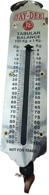 Atipriya 100 Kg SS body heavy Portable Handy Pocket Spring Balance Weighing Scale Weighing Scale(Silver)