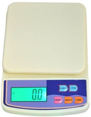 MOBONE ® Digital 10kg x 1g Kitchen Scale Weighing Scale(White)