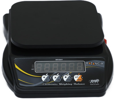 Skeisy Mini Bal Black kitchen weighing machine power up 10kg-1gm and rechargeable Weighing Scale(Black)