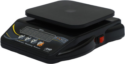 Skeisy Sk Mini Balancia Digital kitchen scale power up 10kg-1gm rechargeable battery Weighing Scale(Black)