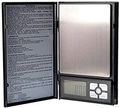NAC GLOBAL: IT'S EXACTLY WHAT YOU NEED Notebook Series Digital scale with 600gm capacity weight machine for jewellery Weighing Scale(Black)