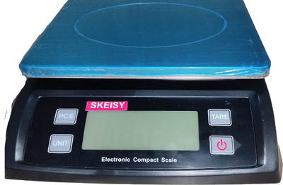 Skeisy BALCK WEIGHING MACHINE SF-802 AND POWER UP 30KGX1GM Weighing Scale(Black)