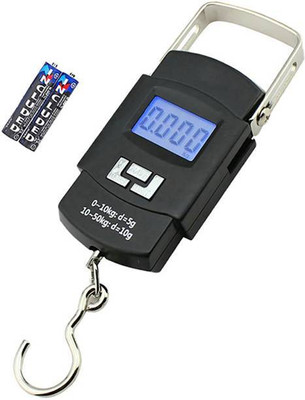 Kelo 50Kg Portable Digital Luggage Scale KKal183 Weighing Scale(Black)