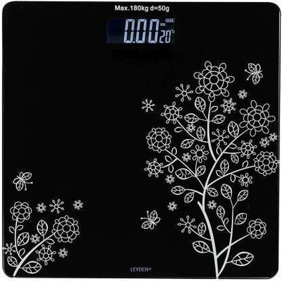 cloudworld Heavy Thick Tempered Glass LCD Display weight machine, weight scale Weighing Scale(Black)