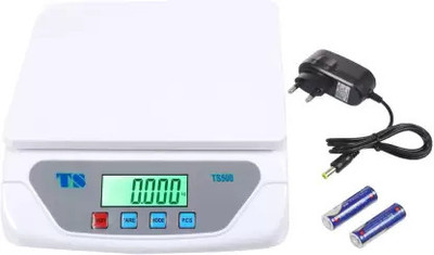 D-DEVOX TS500-SB 30 KG DIGITAL WEIGHING SCALE KITCHEN SCALE MEASURES 1G - 30000G Weighing Scale(White)