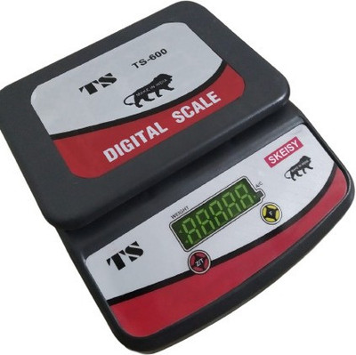 Skeisy new-black-ts-600 WEIGHT MACHINE UP TO 30KG TO 1GM DOUBLE DISPLAY Weighing Scale Weighing Scale(Black)