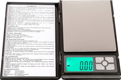 AMAZECARE Notebook Series Digital Scale with 5 Digits LCD Display Weighing Scale(Black)