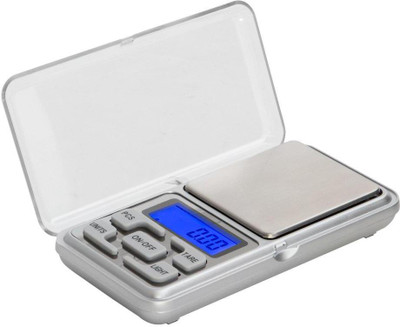 Jexix Mini Electronic Scale Digital Balance LCD Pocket Scale Weighing Scale(Silver)