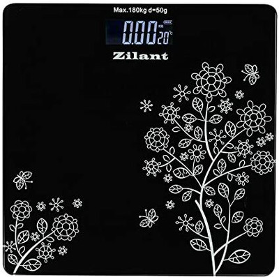 shreeji plus Heavy Duty Electron Tichick Tempered Glass LCD Display Square Electronic Digital Weighing Scale(Black, White)
