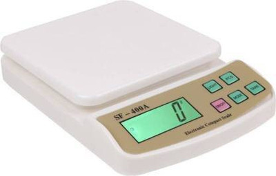 DEE GEE Electronic Digital Kitchen Weight Machine Capacity 10 Kg Weighing Scale (White) Weighing Scale(White)