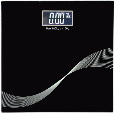 MCP Personal Bathroom Digital Weight Machine for body weight measurement Weighing Scale(Black)