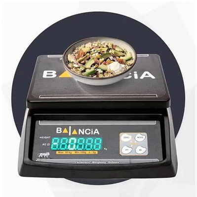 NAC GLOBAL: IT'S EXACTLY WHAT YOU NEED Digital kitchen balane scale up to capacity 30kg with double display(black) Weighing Scale(Black)